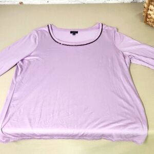 Lavender Women's Top TALBOTS 1X